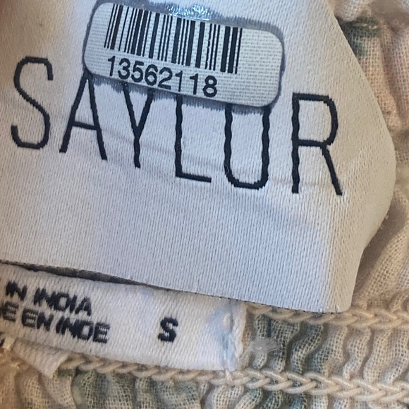 LAST CHANCE Saylor Shirt Womens Pink COTTON Floral Peplum Clover Blouse top - Picture 7 of 8